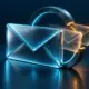 A cyan envelope and ghost duplicates pass through a broken identity ring.